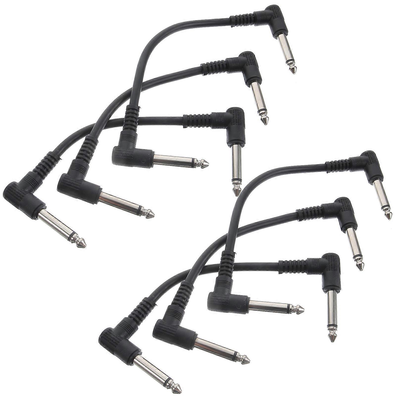 Guitar Patch Cables Electric Bass Audio Cable for Guitar 24Pcs Pack