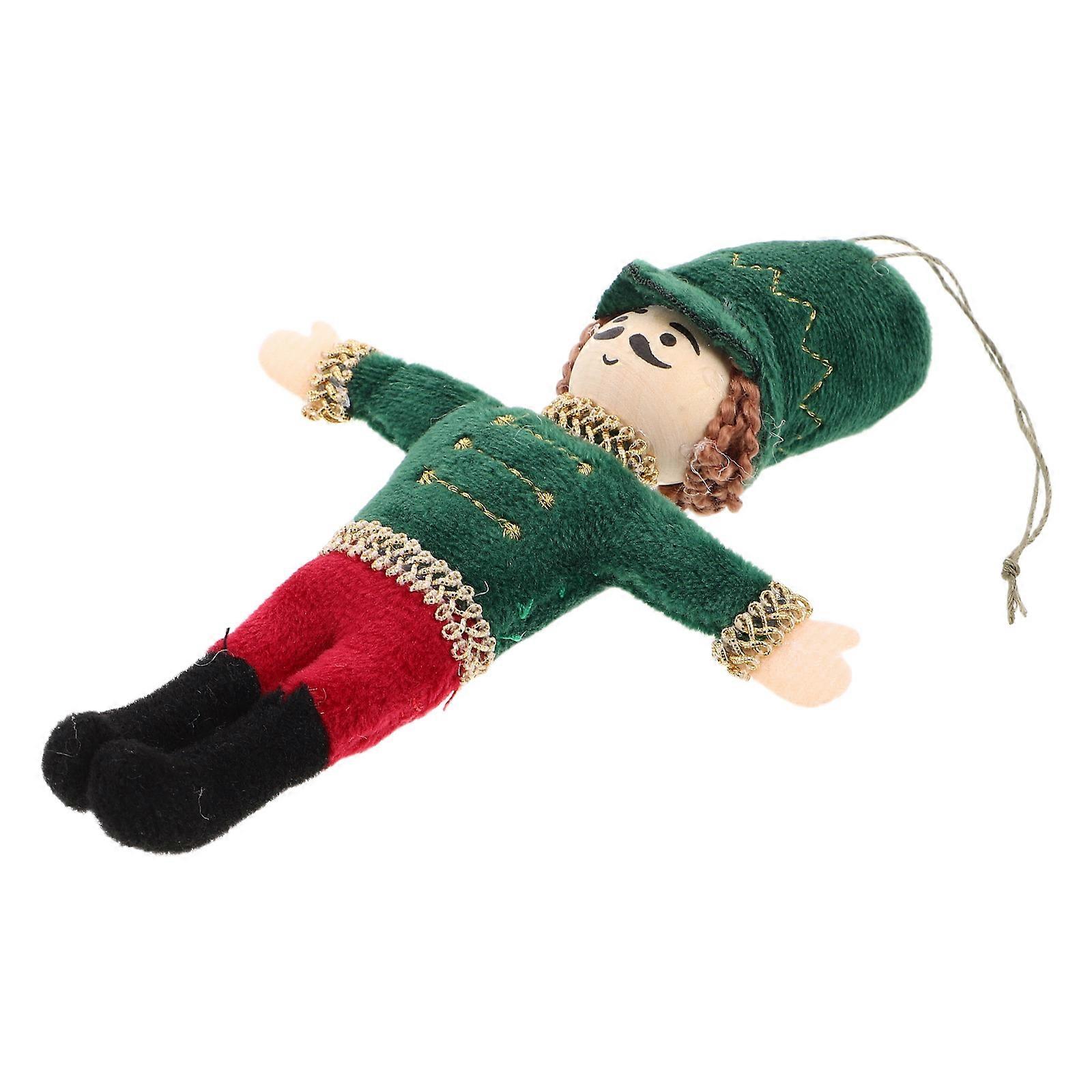 Nutcracker Hanging Decorations Wooden Nutcracker Ornaments for Christmas 5Pcs