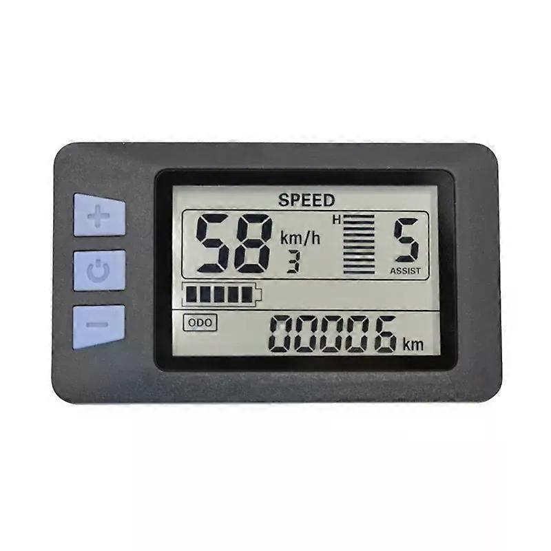 P3H LCD Display Meter Dashboard 24V 36V 48V 60V Electric Bike Meter Display Panel for Electric Scooter(5PIN)