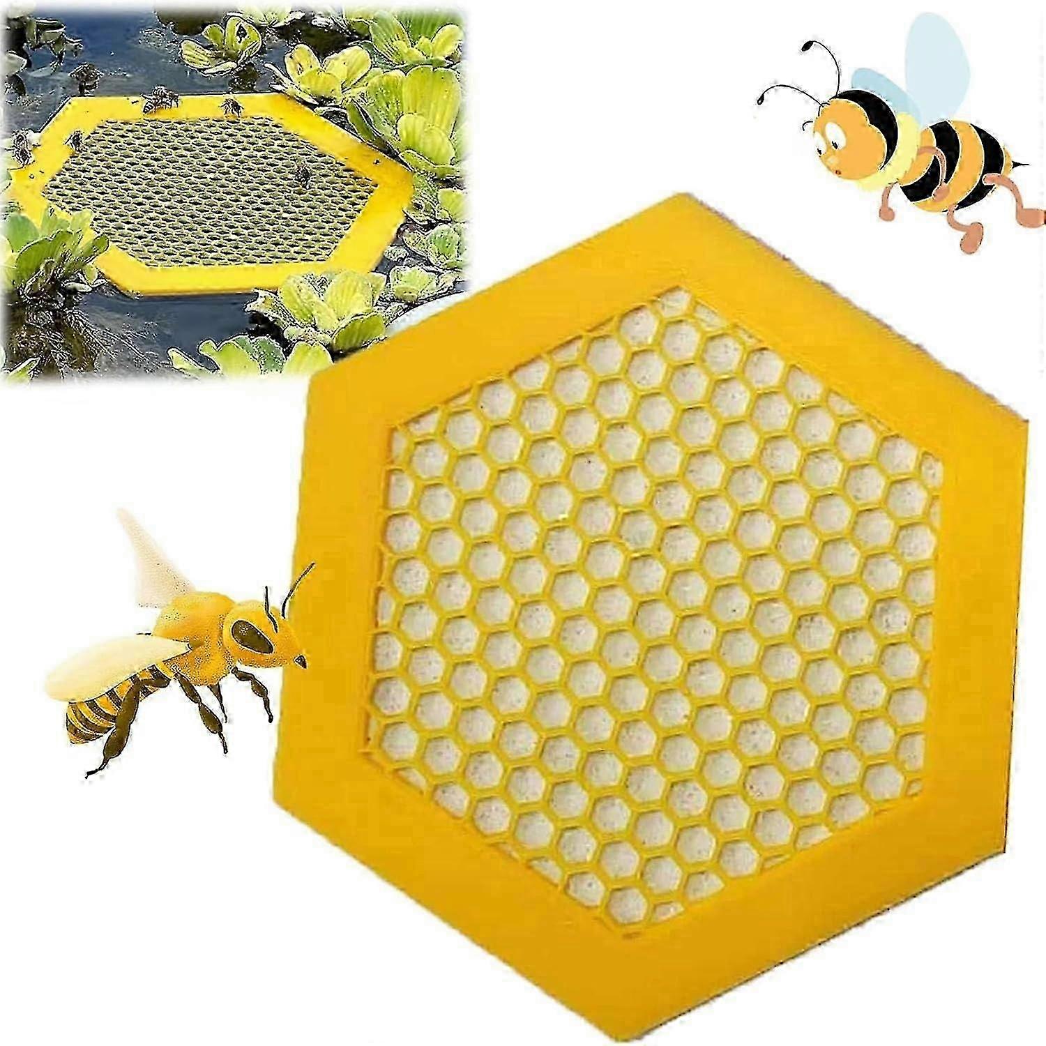 3D Printed Floating Bee Island Bee Waterer,Printed Floating Bee Island, Bee Waterer and Butterfly Water Stations, Convenient Bee Water Cups for Garden