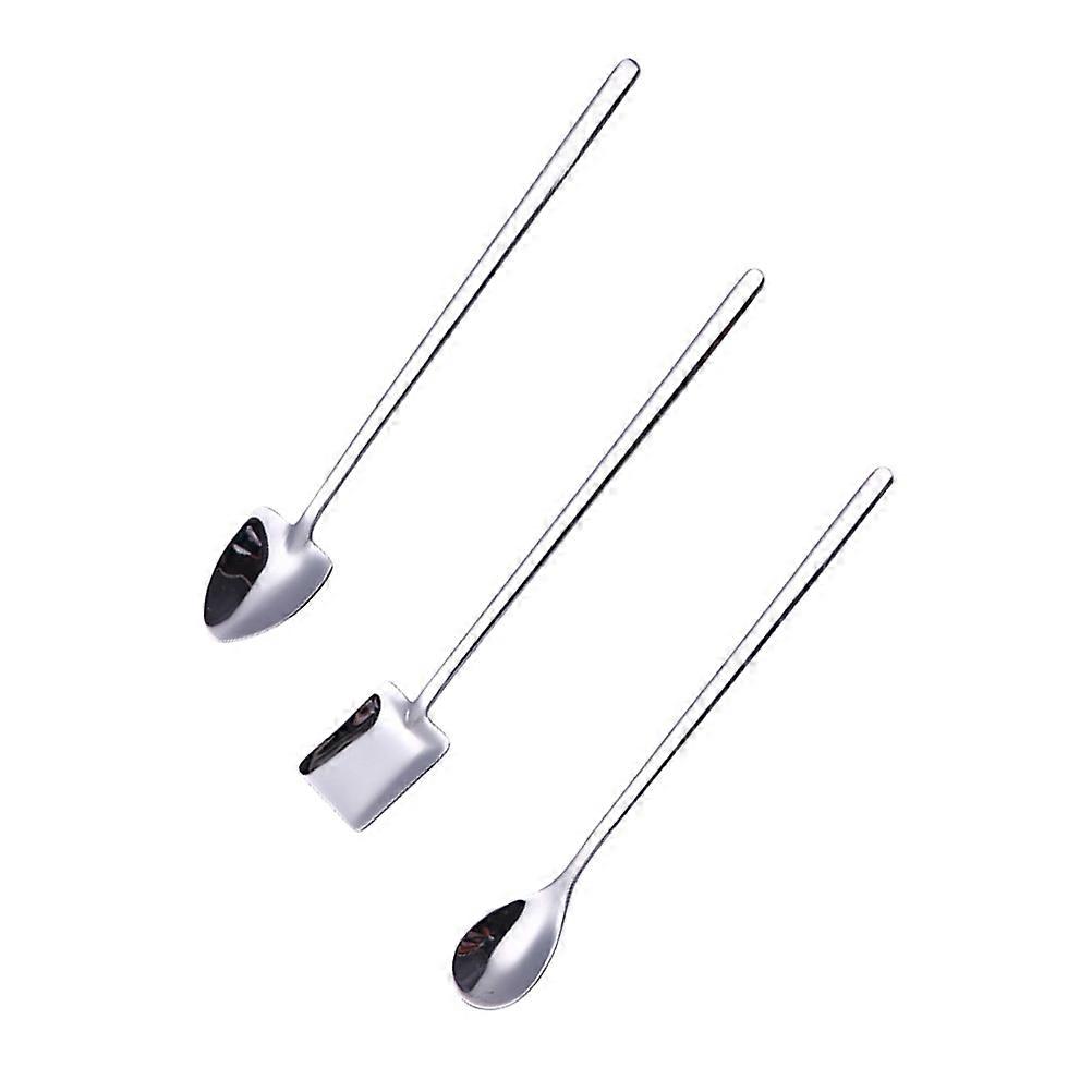 Stainless Steel Spoon 3Pcs Set for Stirring and Serving in Kitchen Use
