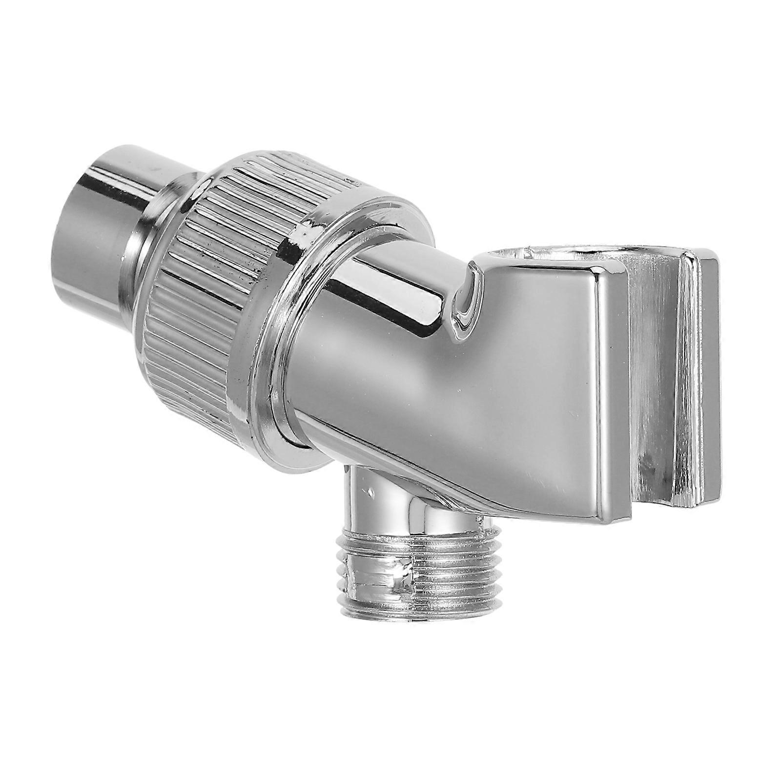 Shower Head Holder 3Pcs with Adjustable Angle Silver Handheld Shower Mount