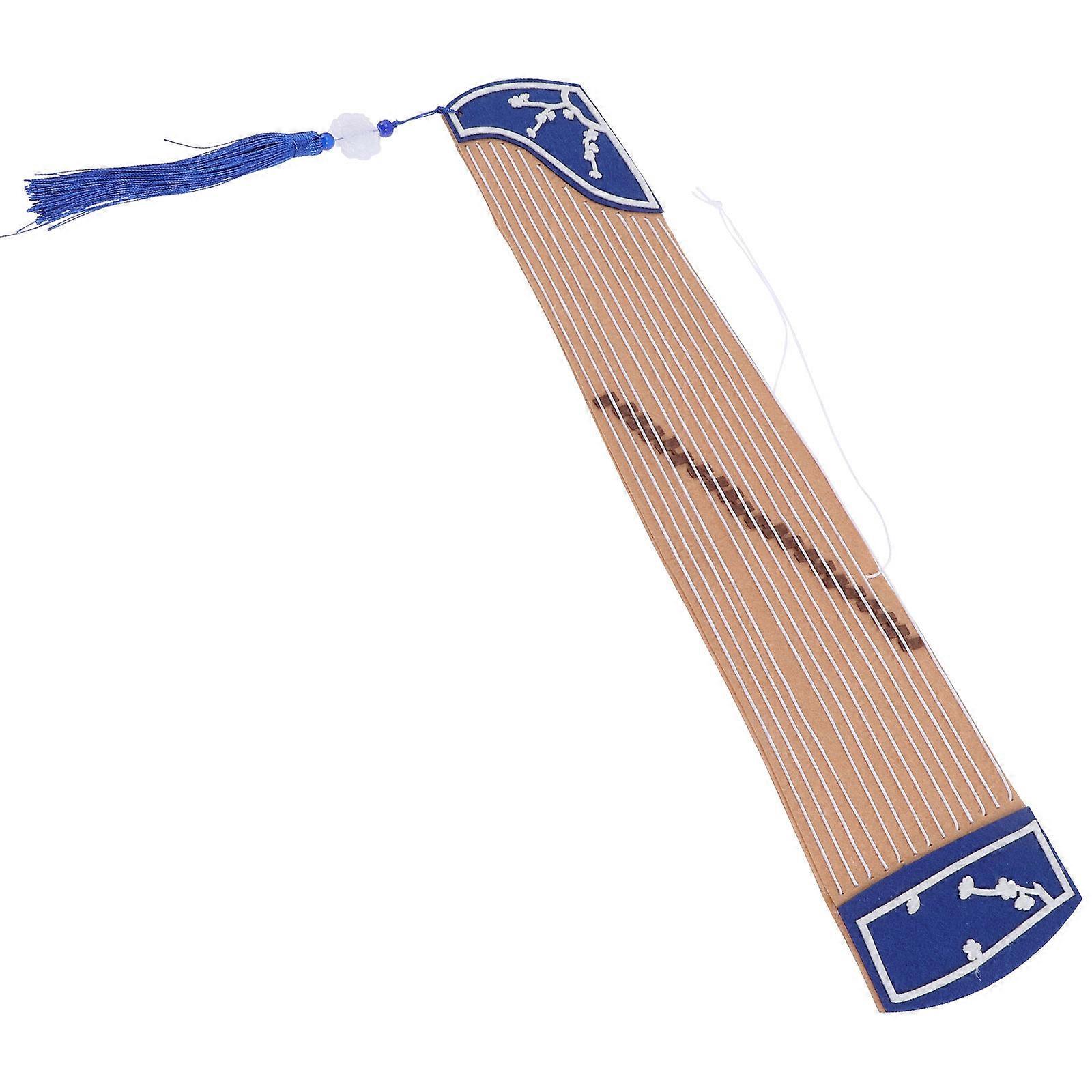 Ancient Guzheng Simulation Instrument Hanging Decoration for Home Use