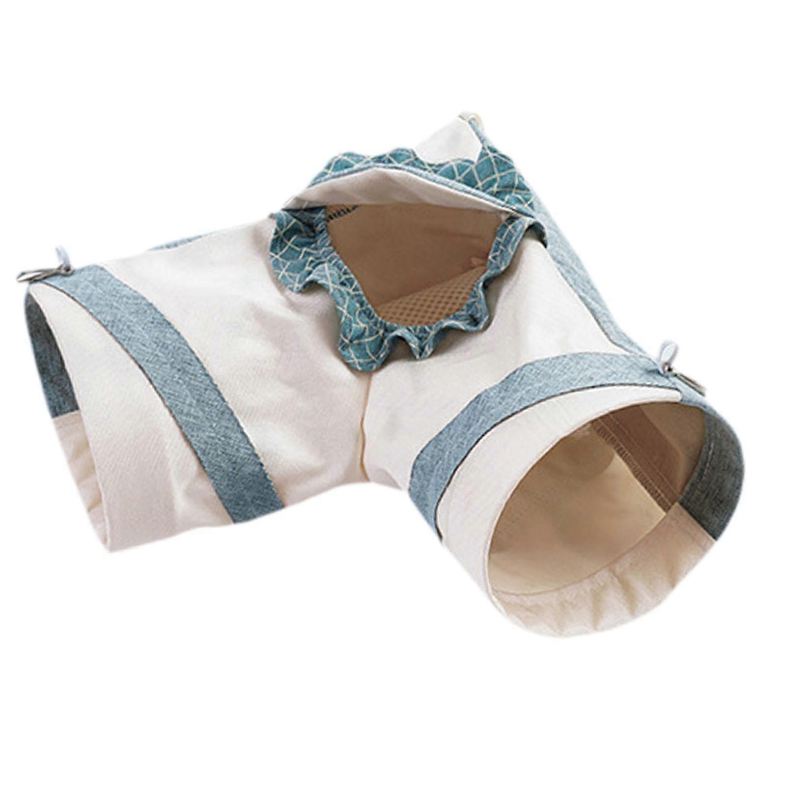 TOOYFUL Guinea Pig Tunnel Cave Self Entertainment Portable Corner Tunnel Hamster Hideout Toy for Chinchilla Small Animals Ferret Mice L