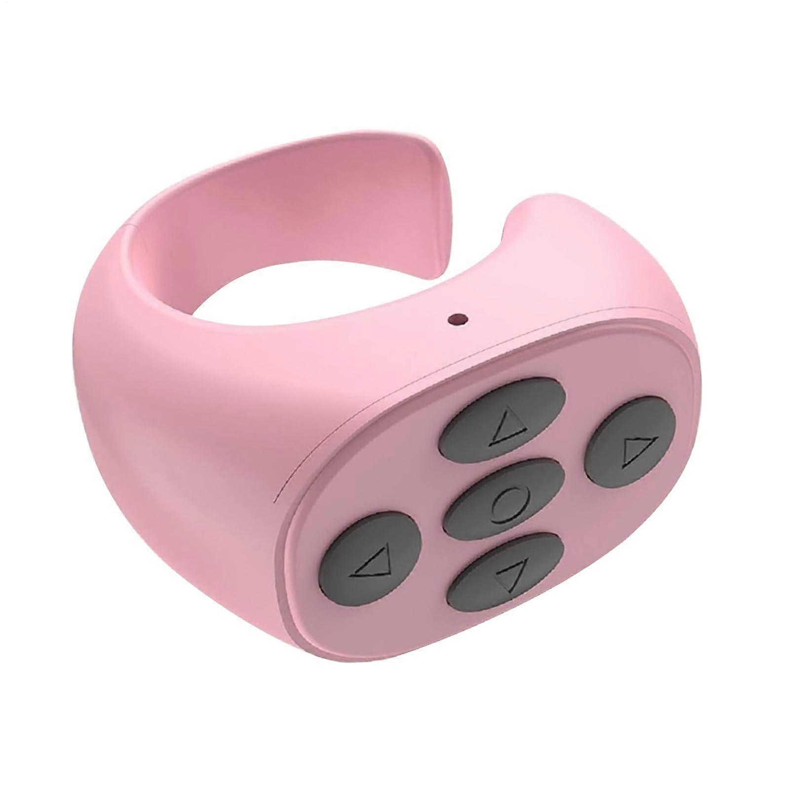 Mobile Phone Remote Control Portable Wireless Button Clicker Selfie Remote for Mobile Phones and Tablets Pink