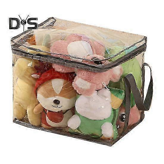 Transparent Toy Storage Bag Large Capacity Waterproof Easy to Clean Zipper Bag Multifunctional Clear Storage Container 2025