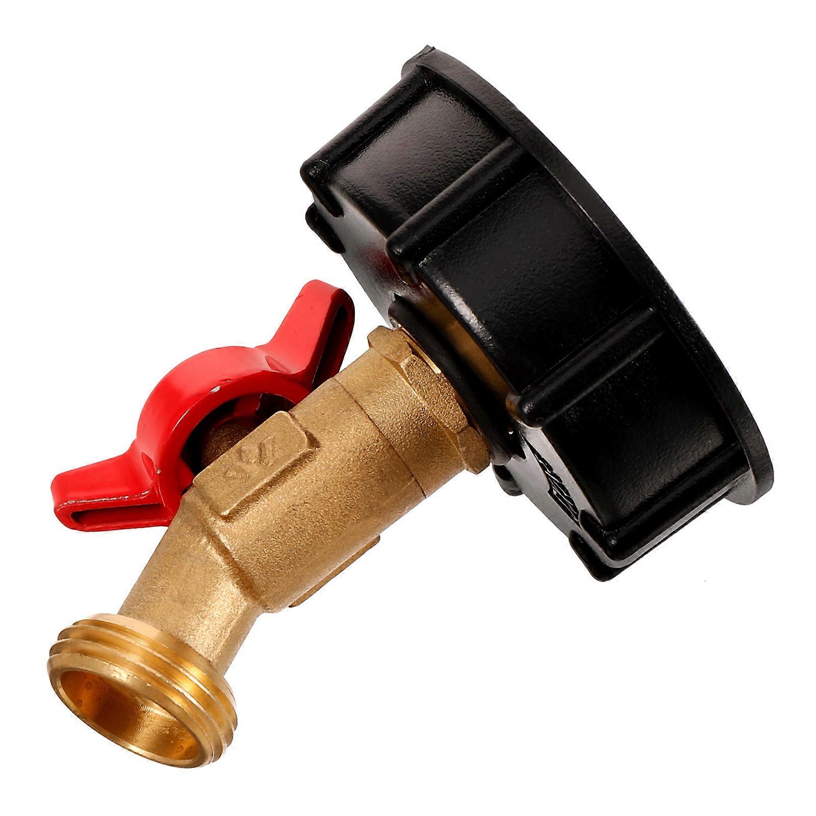 IBC Tote Adapter 1/4 Inch To 1/2 Inch Hose Faucet For Watering System Assorted Color Waterproof Connection 2Pcs