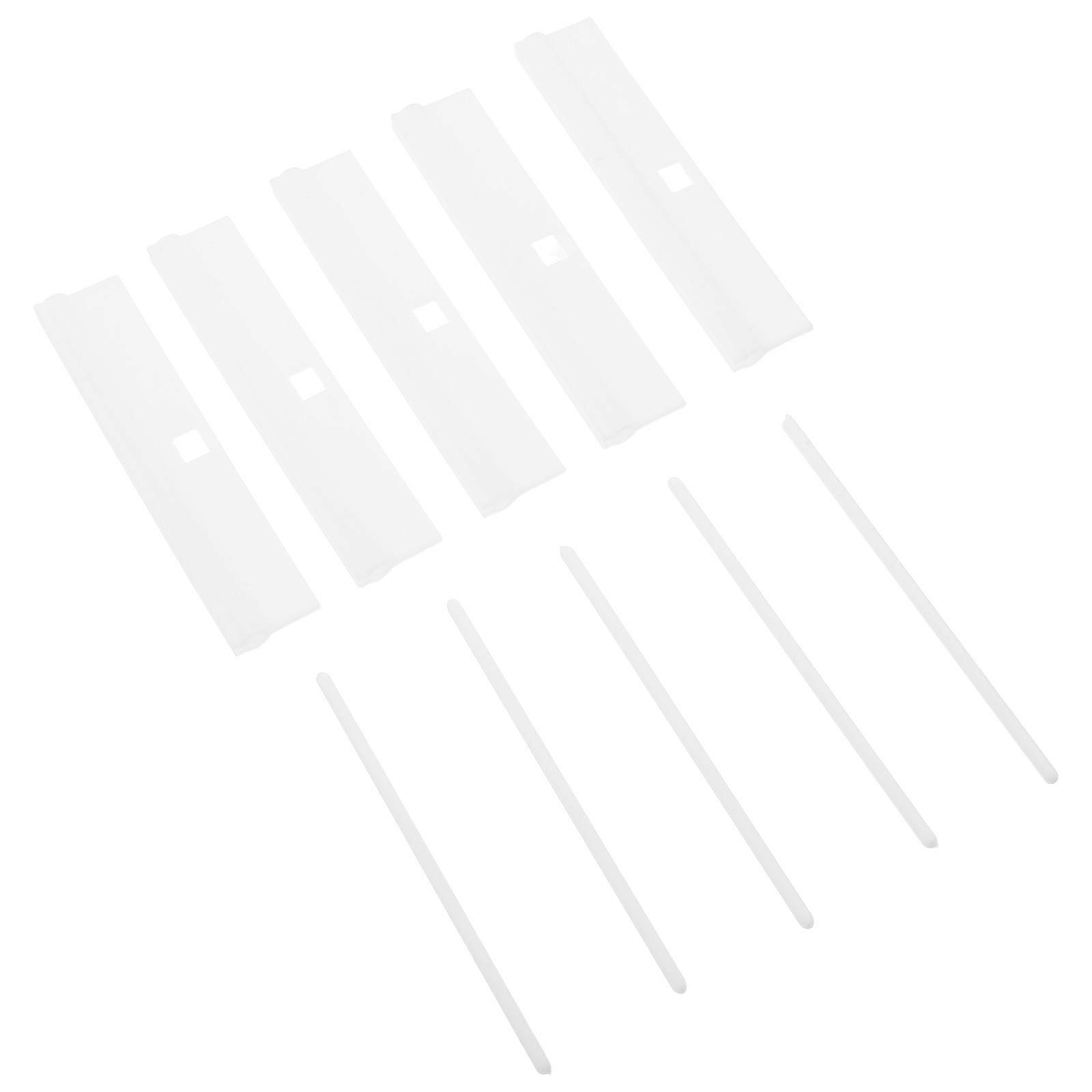 White Vertical Blind Replacement Slats for Window Repair Kit 40Pcs