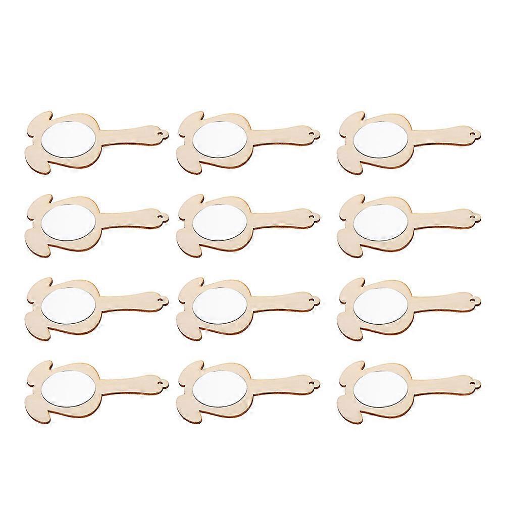 DIY Kids Mirror Handcrafted Unfinished Mini Mirrors for Craft Accessory 60Pcs