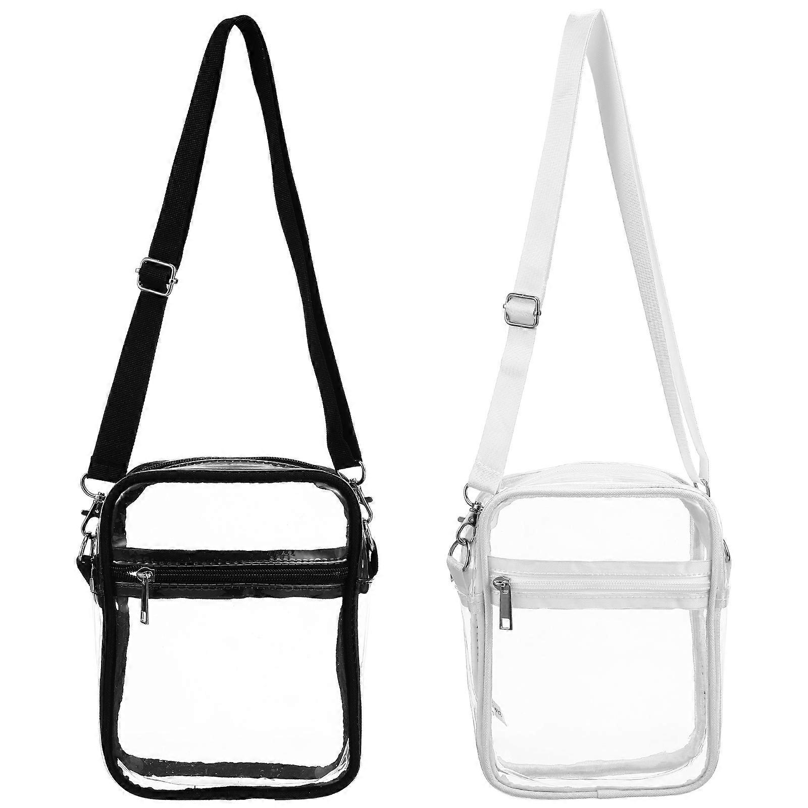 Clear Sports Bag Shoulder for Toiletry Use 8Pcs Multi Color PVC Bags