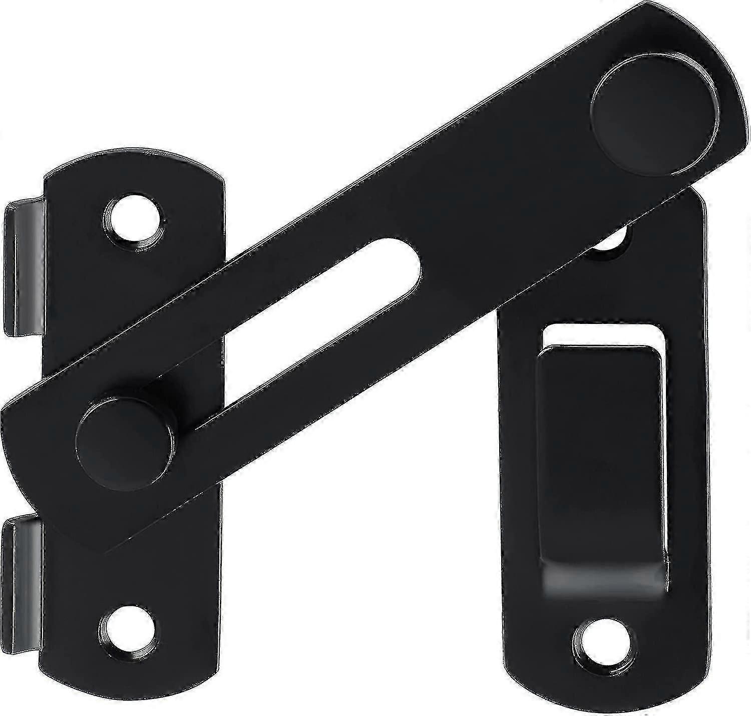 سمكا بوابة قفل الباب الأسود مزلاج بوابة صغيرة الترباس انزلاق قفل الباب لبوابات خشبية الباب الداخلي حديقة الفولاذ المقاوم للصدأ