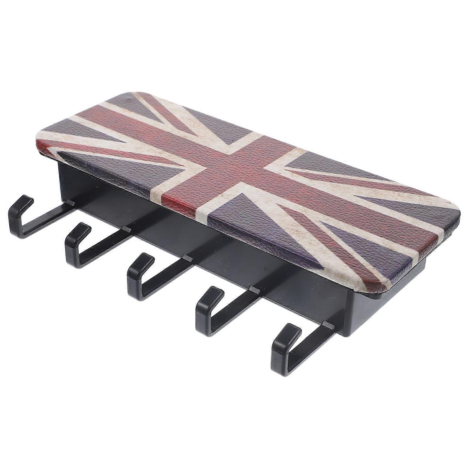 Wall Mount Key Rack With Creative Flag Pattern For Homeowners And Decorators 1Pack