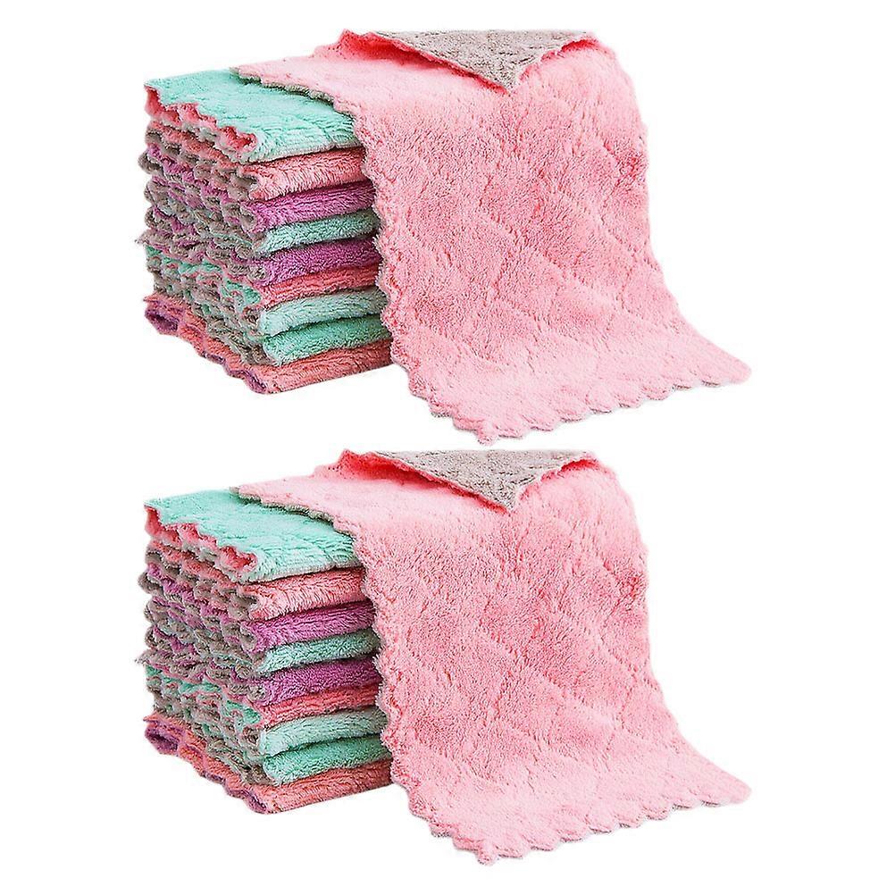 Kitchen Scrub Towel Dishcloths for Heavy Cleaning 40Pcs Set