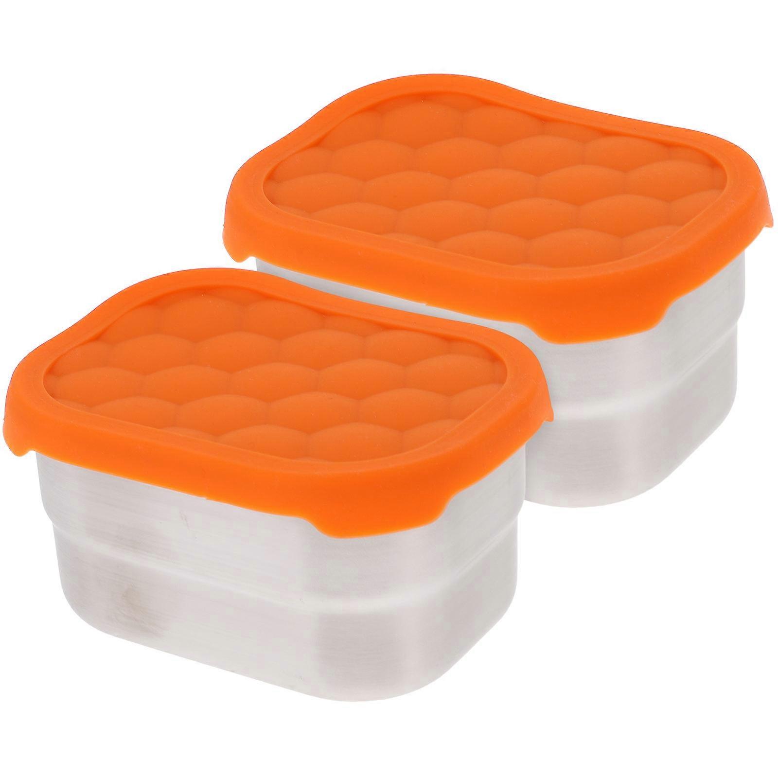 8Pcs Silver Mixing Bowl Set Rectangle Food Storage Containers Ideal For Refrigerator And Cabinet Storage Space Saving