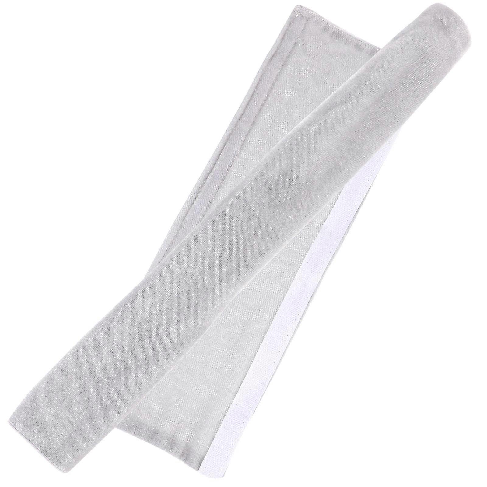 Kitchen Appliance Covers Washable Reusable Flannel Door Handle Protector Light Grey 2Pcs