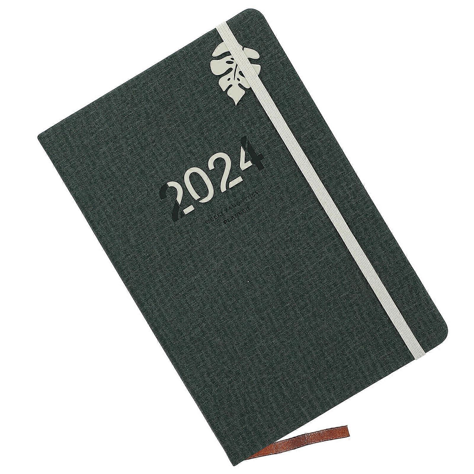 Business Notebook Portable Notebook for Writing 3Pcs Green Meeting Notepad