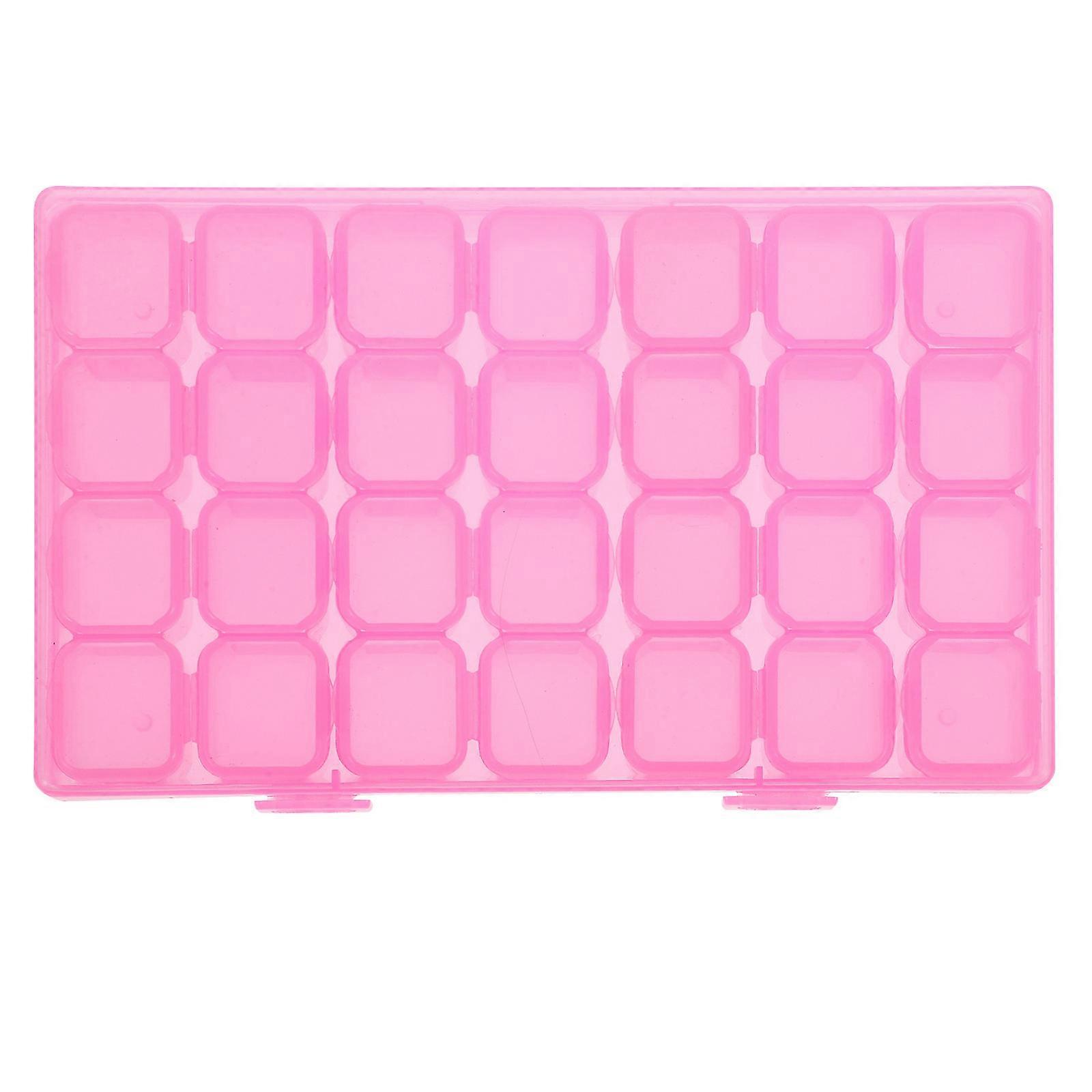 Rectangular Clear Plastic Storage Container For Small Articles Beads And Nail Art Accessories With Dustproof And Mould Proof Features 1Pcs