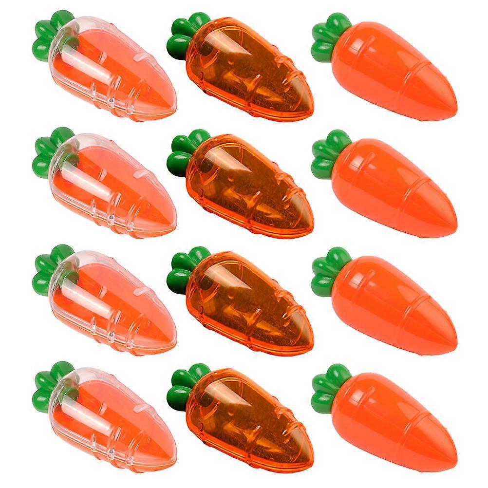 Assorted Color Carrot Shaped Candy Storage Box 12X5CM For Easter Party Packaging Small Gifts 24Pcs