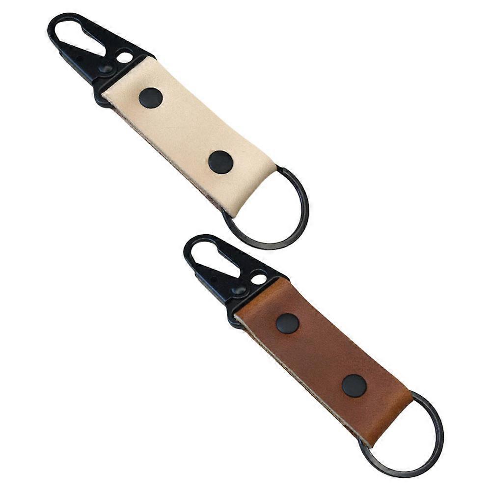 8Pcs Iron Key Chain Practical Keychains for Hiking Fishing and Climbing Lightweight Decoration with