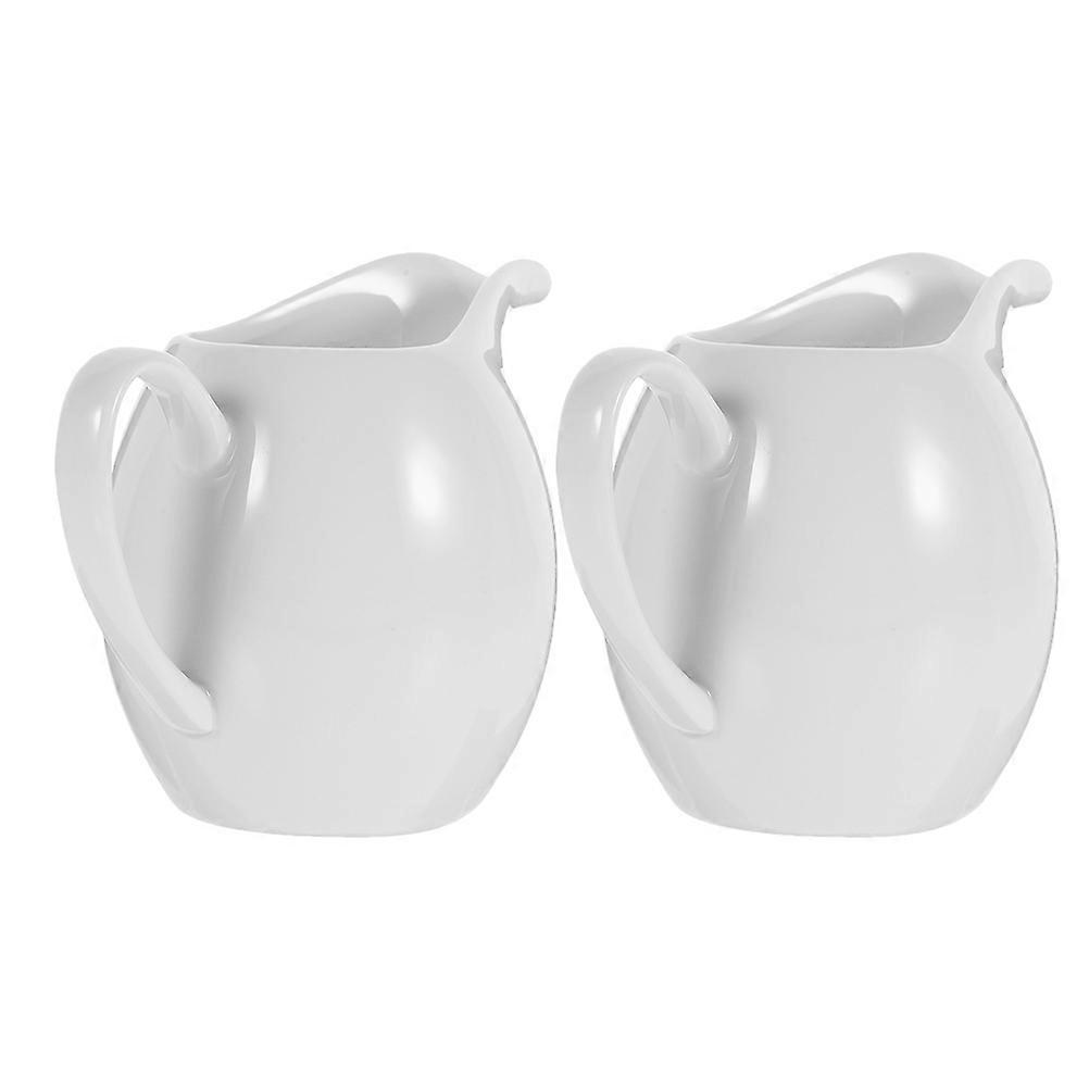 High-Temperature Ceramic Pitcher For Pouring Liquids In Dining Table Settings 13.50X9.50X8.00CM Convenient Handle 4Pcs