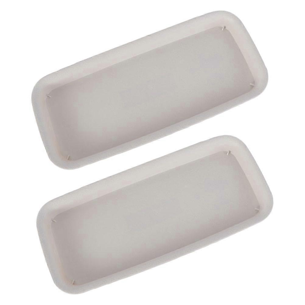 Plastic Plant Saucer Rectangular Planter Tray for Gardening Use 8Pcs