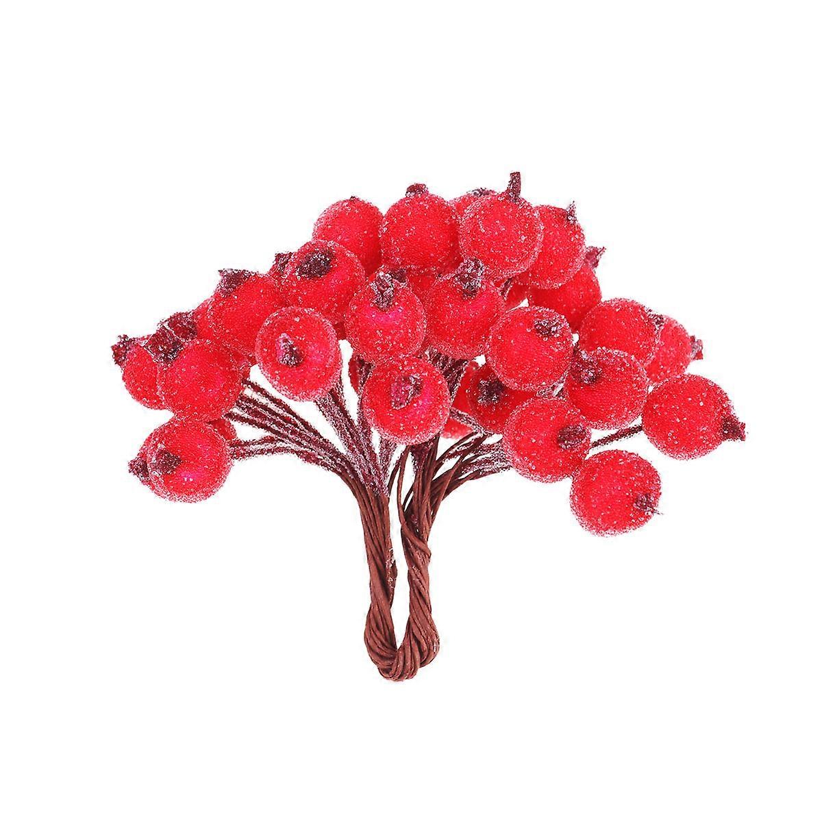 Handmade Garland Materials 1200Pcs Artificial Berry Ornament for Decoration