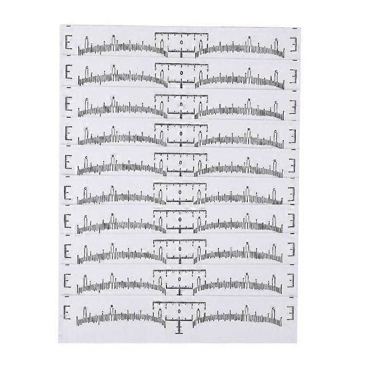 Minglan Eyebrow Mapping String For Microblading With 100pcs Eyebrow Ruler, Pre-inked Microblading String For Eyebrow Mapping Ultra-thin Mess