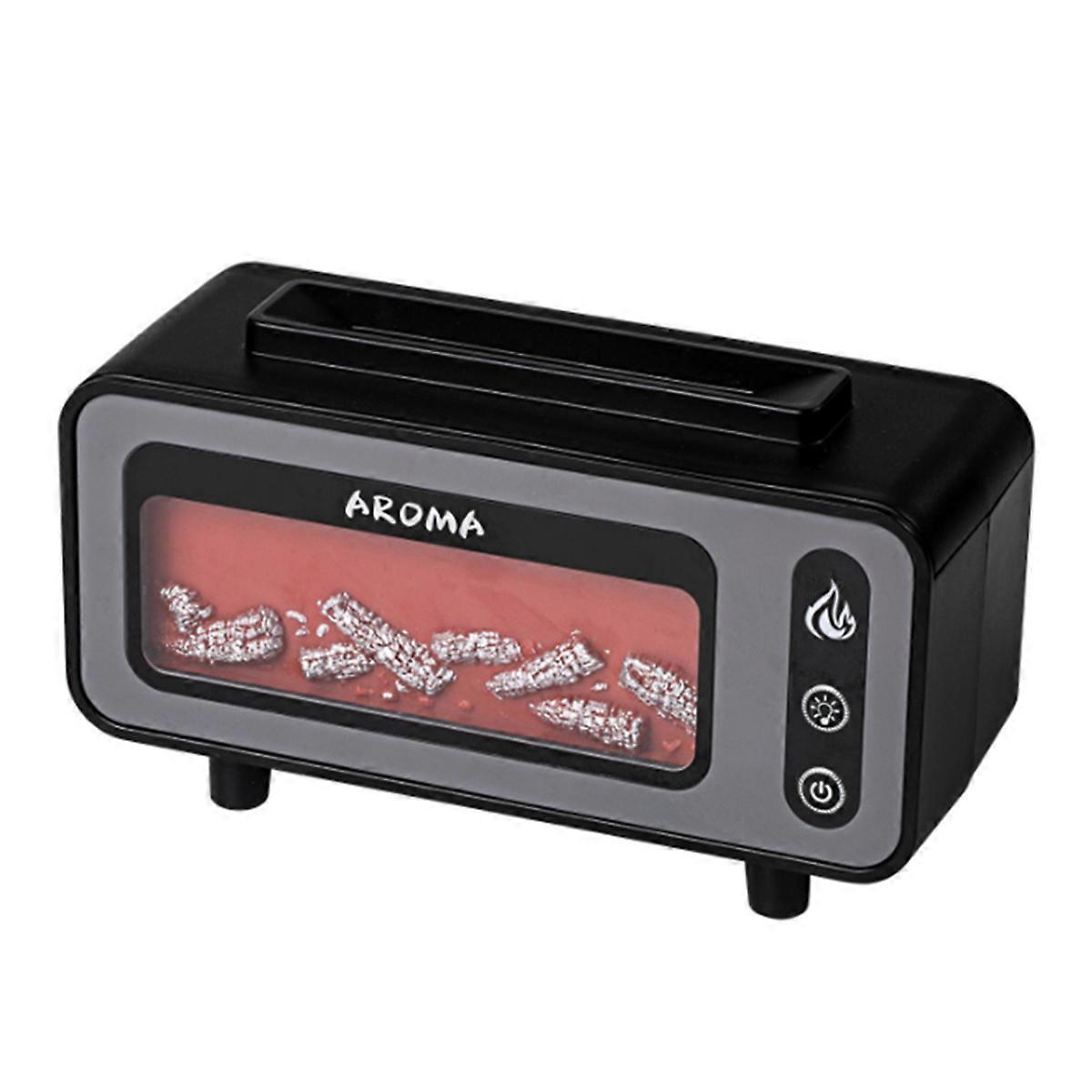 Fireplace Flame Humidifier 7 Flame Color Aroma Diffuser A