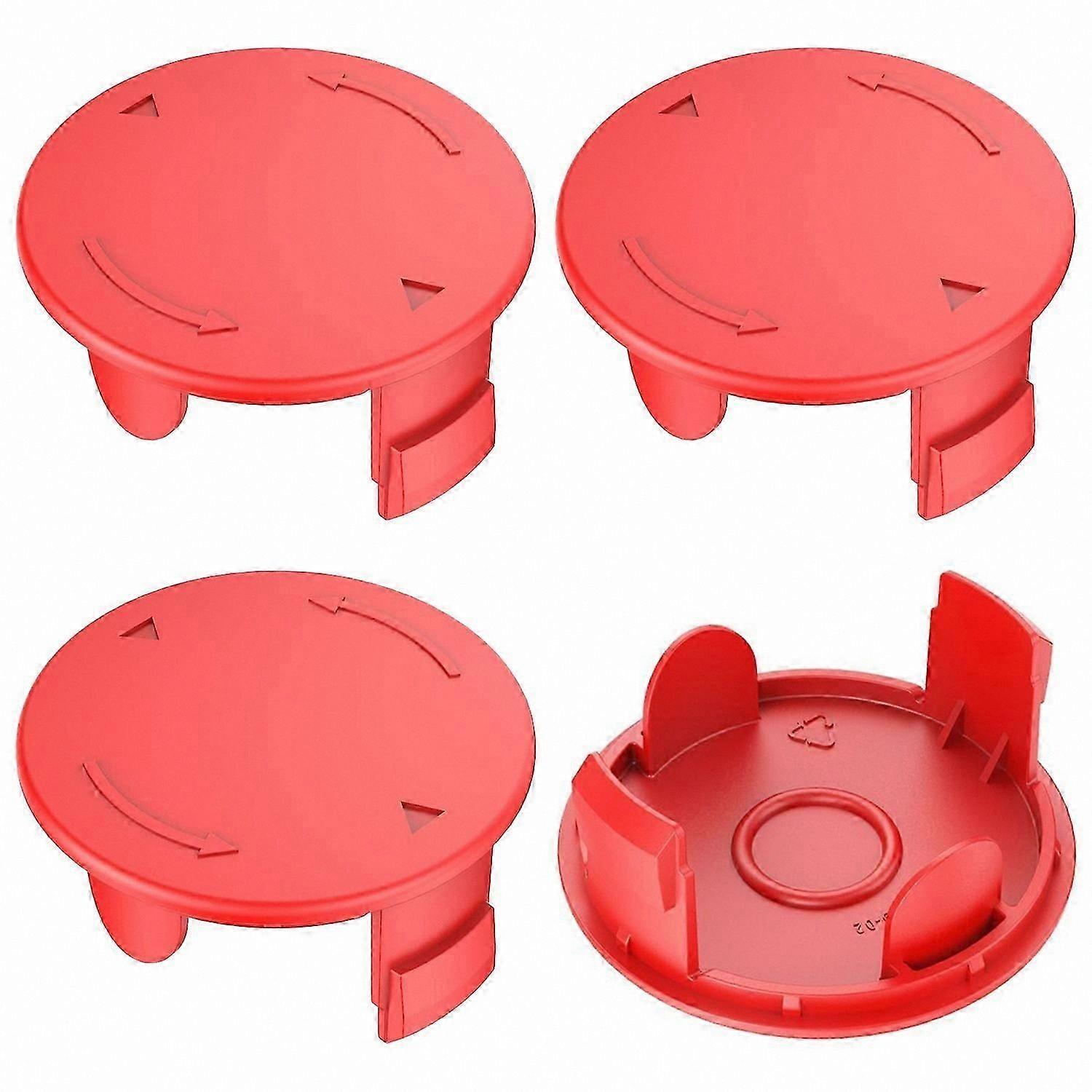 4-Pack Spool Cover Cap Compatible with Cordless Trimmer Models ART 30-36 LI and More, Replacement Part for 1600A00X61, 1600A00DU0, F0 Series