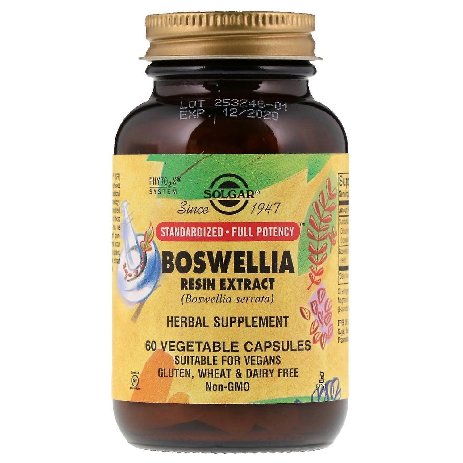 Solgar, Boswellia Resin Extract, 60 Vegetable Capsules