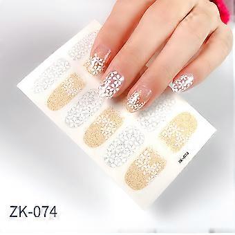 Nagelaufkleber Blume Daisy Nagelaufkleber wasserdicht Douyin Französisch Stil ZK-0074 Nagelaufkleber + Nagelfeile