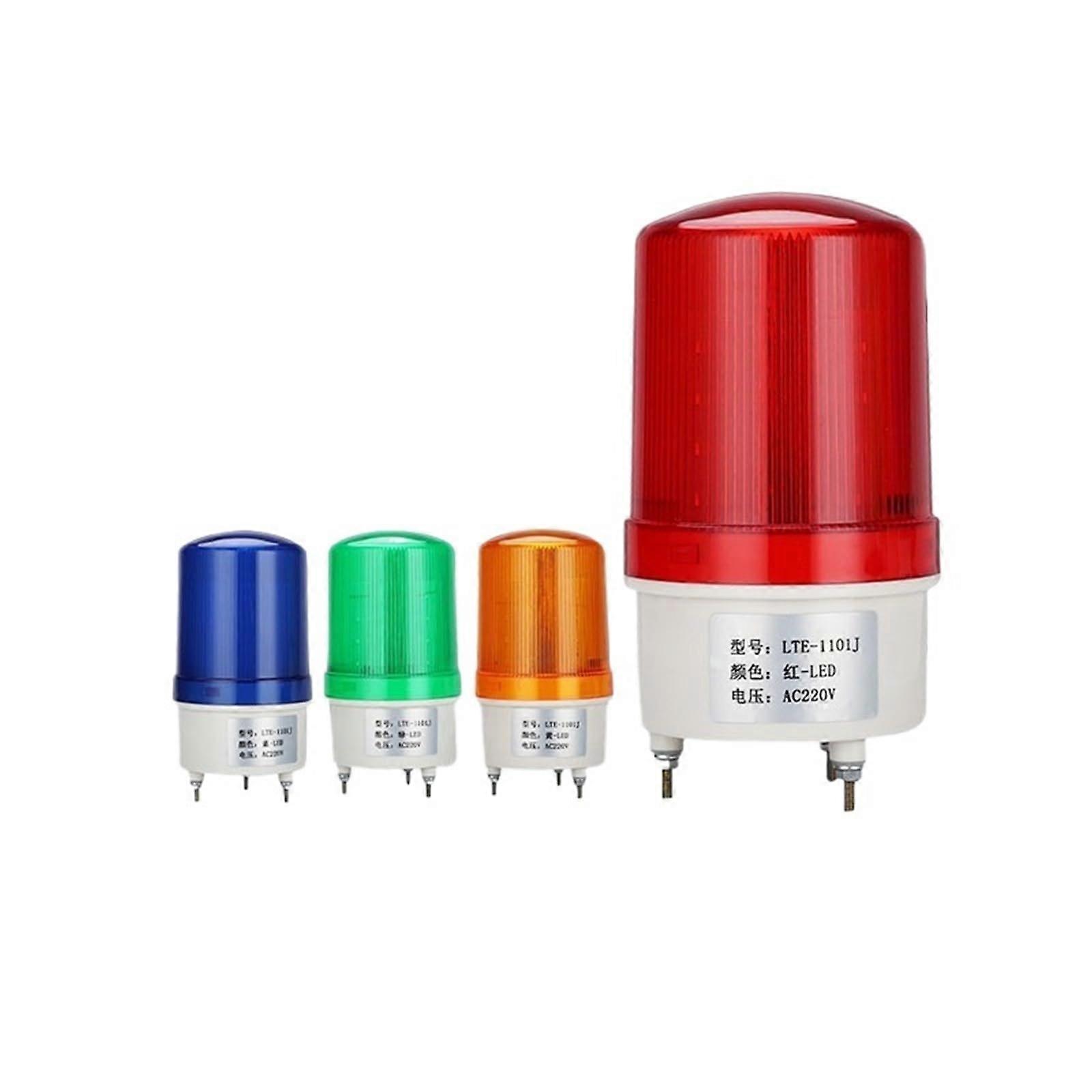 Rotary Warning Light LED Color Sound And Light Alarm 12V 24V 220V 380V Yellow Strobe Mute