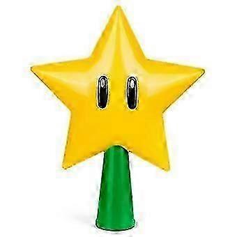 Christmas Tree Topper Mario Star Super Decorations with Light Up LED : Plug in