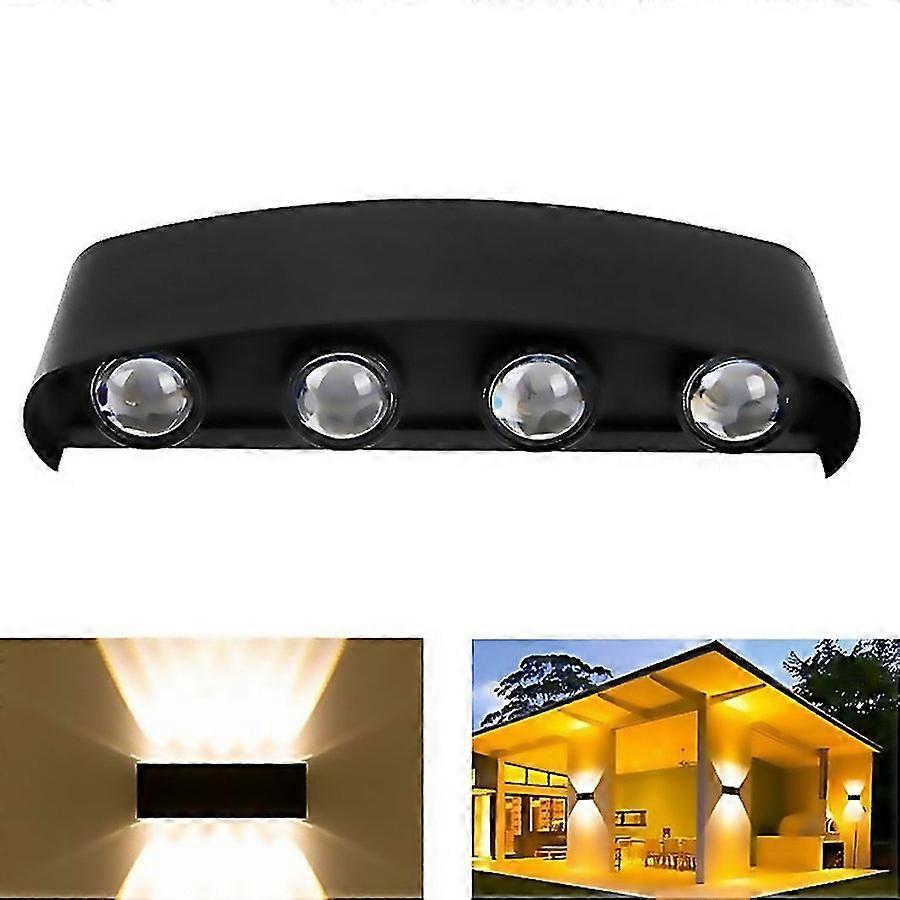 For 8 Leds Garden Aluminum Double Head Wall Light