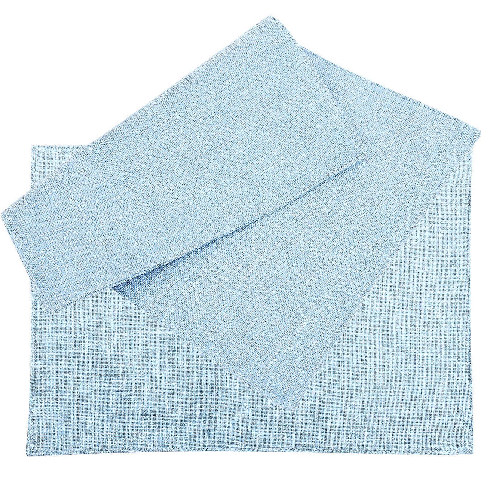 Party Place Mat Set 8Pcs for Household Table Decor in Dark Blue