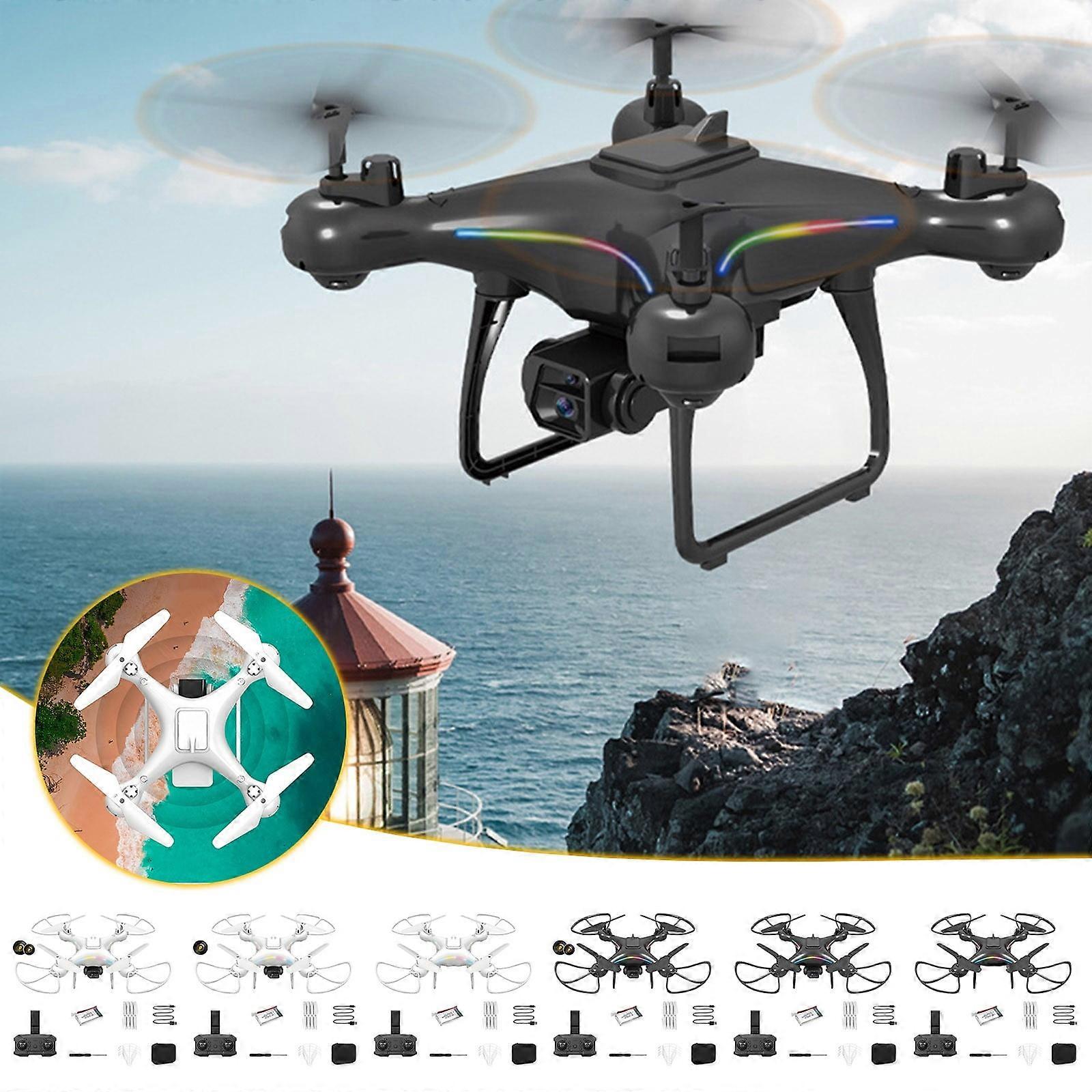 Jacenvly 2024 Clearance: Dual Lens Drone with Colored Lights, Fixed Height, Aerial Photography Remote Control Toy - Compatible with RC