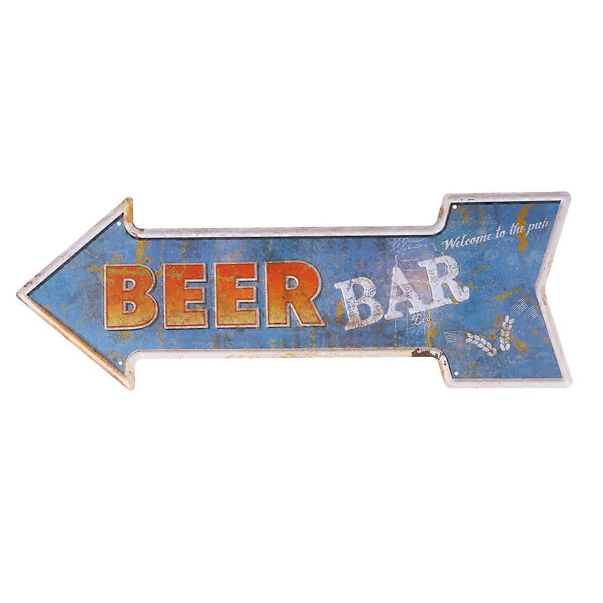 Retro Bar Indicator Tag for Decoration with Direction Arrow