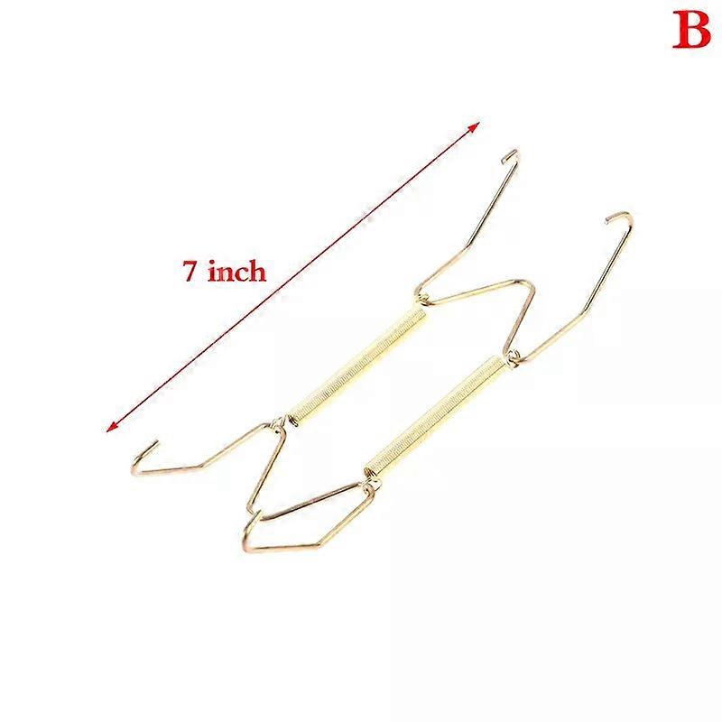 Wall Display Plates Hanger W Type Decoration Dish Spring Holder Invisible Hook