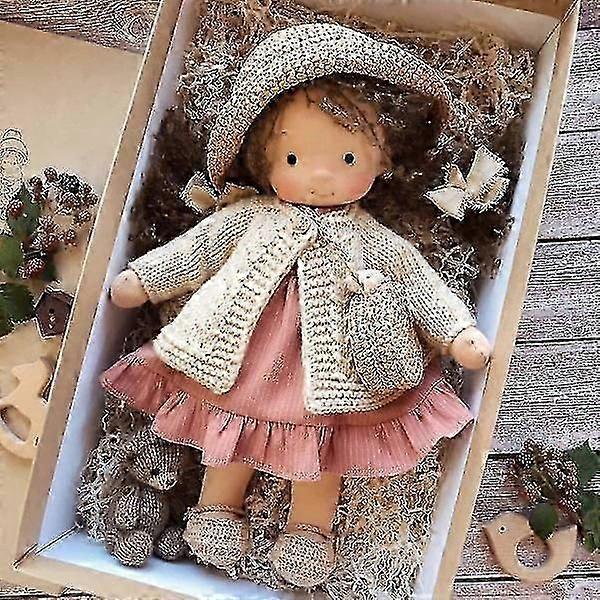 Handgemachte Waldorfpuppe, handgemachte gestrickte Puppe Handgemachte Plüschpuppe