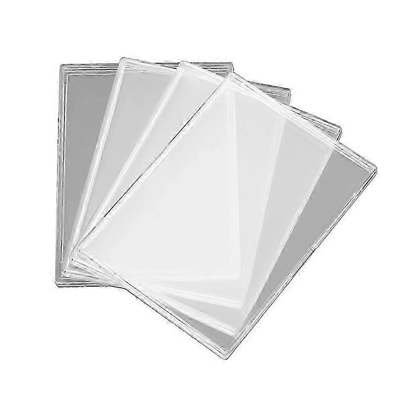 20Pieces Cards Sleeves Hard Plastic Card Protector Clear Card Trading Card Holder Card Protector