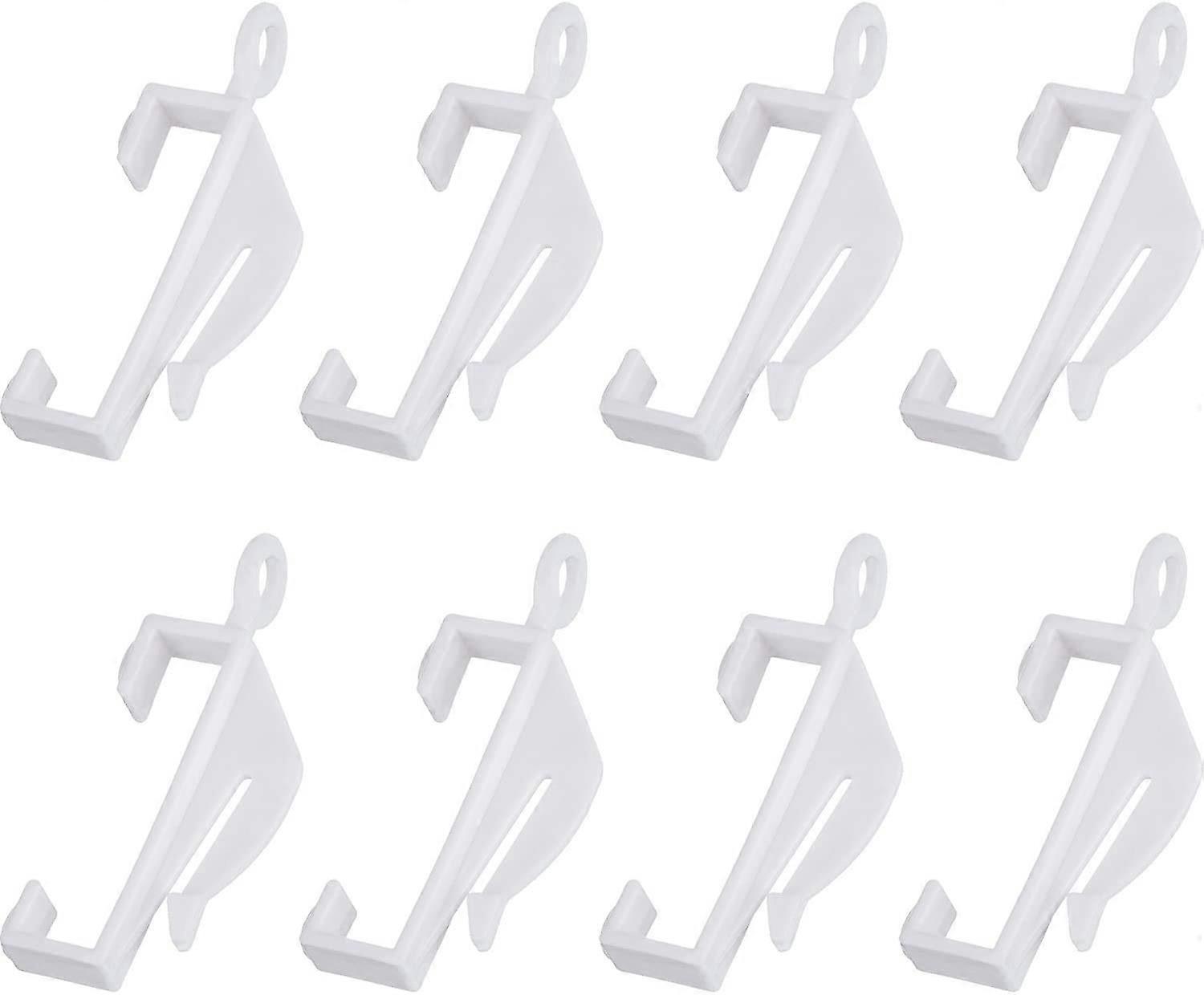 Plastic Curtain Rail Sliding Hooks for Curtain Decorative Track, 50 Pack, Durable Plastic