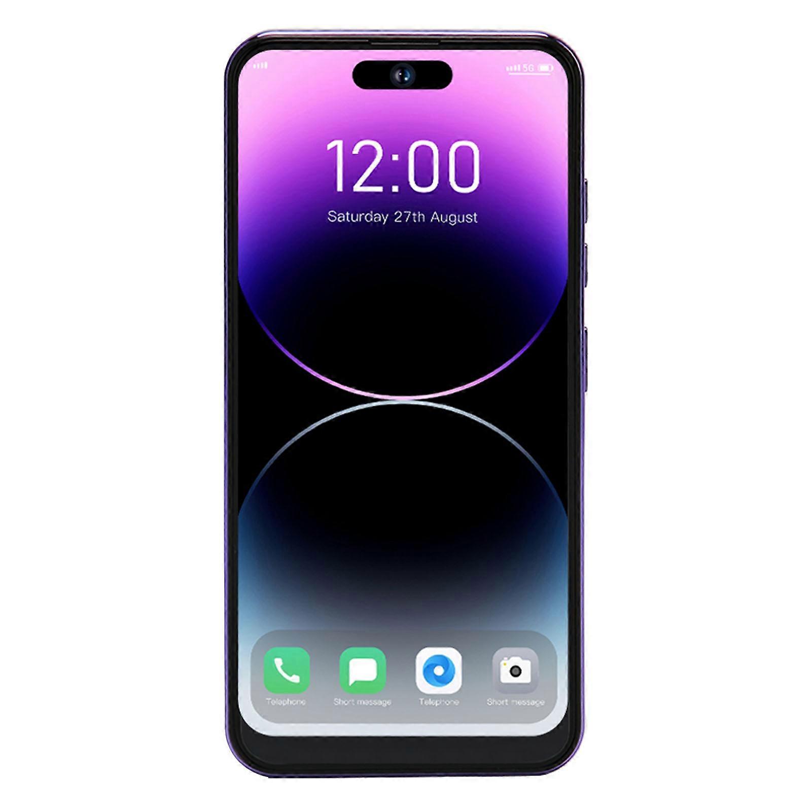 6.6in Unlocked Cell Phone 5G WiFi 4GB RAM 64GB ROM 8MP 24MP Camera Quad Core Smartphone for Android 10.0