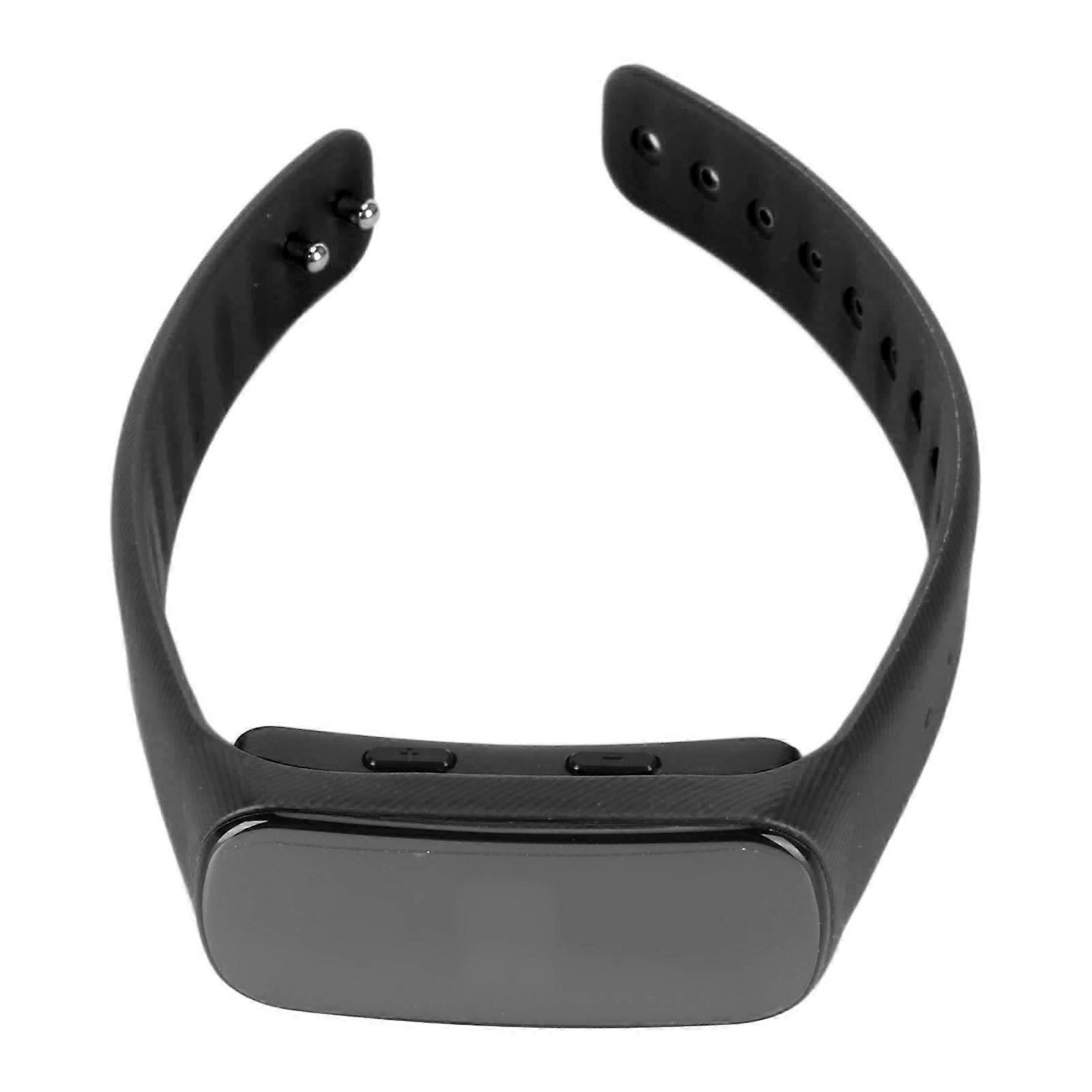 Voice Recorder Watch HD Noise Reduction Voice Activated MP3 Player Digital Recorder Wristband with Display 32g Black