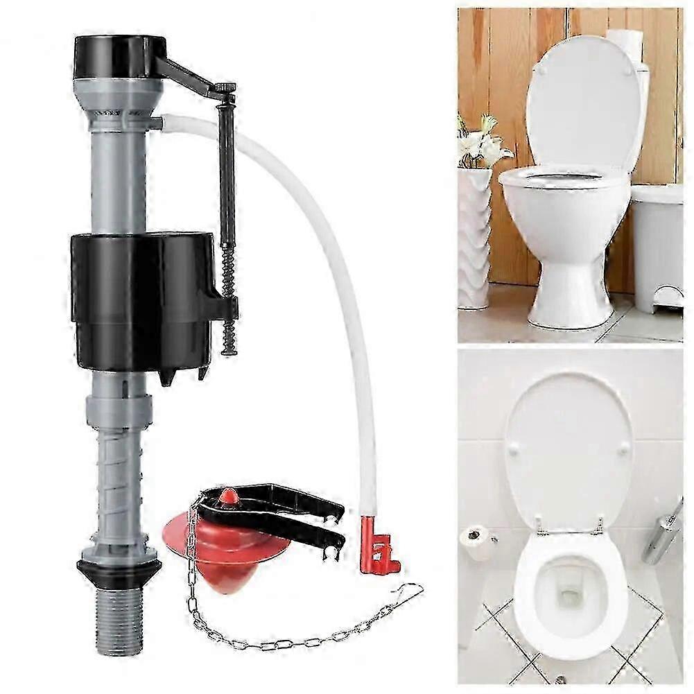 Toilet Fill Valve Easy Install Leak-Free Good Sealing Adjustable Flush Volume Toilet Flapper Replacement Kit