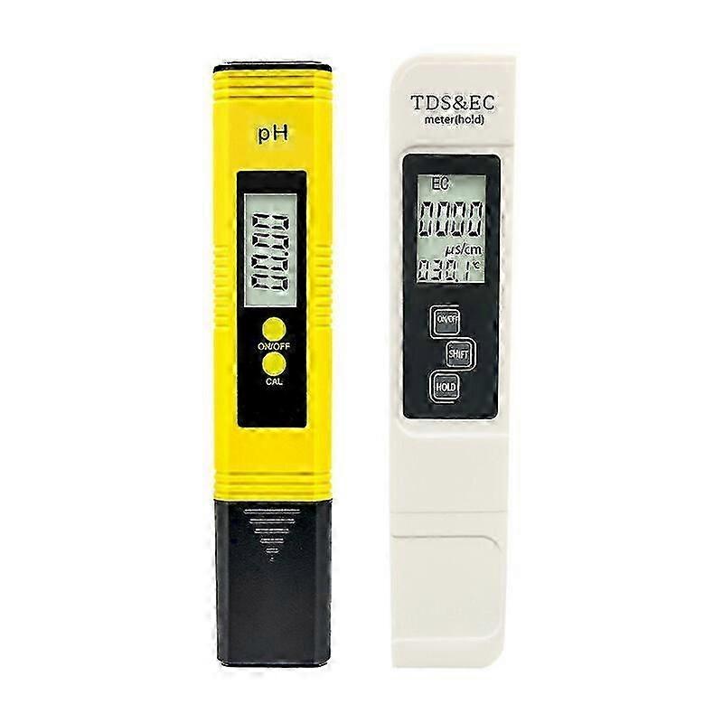 pH & TDS Meter, 2 in 1 TDS pH Water Quality Tester, 0-14 pH Measurement Accuracy, 1 PPM Resolution, 2% Reading Accuracy, Set 0-9990 PPM, for Swimming
