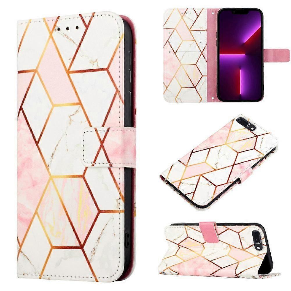 Case for IPod Touch 7/6/5 PU Leather Wallet Kickstand Marble Pattern