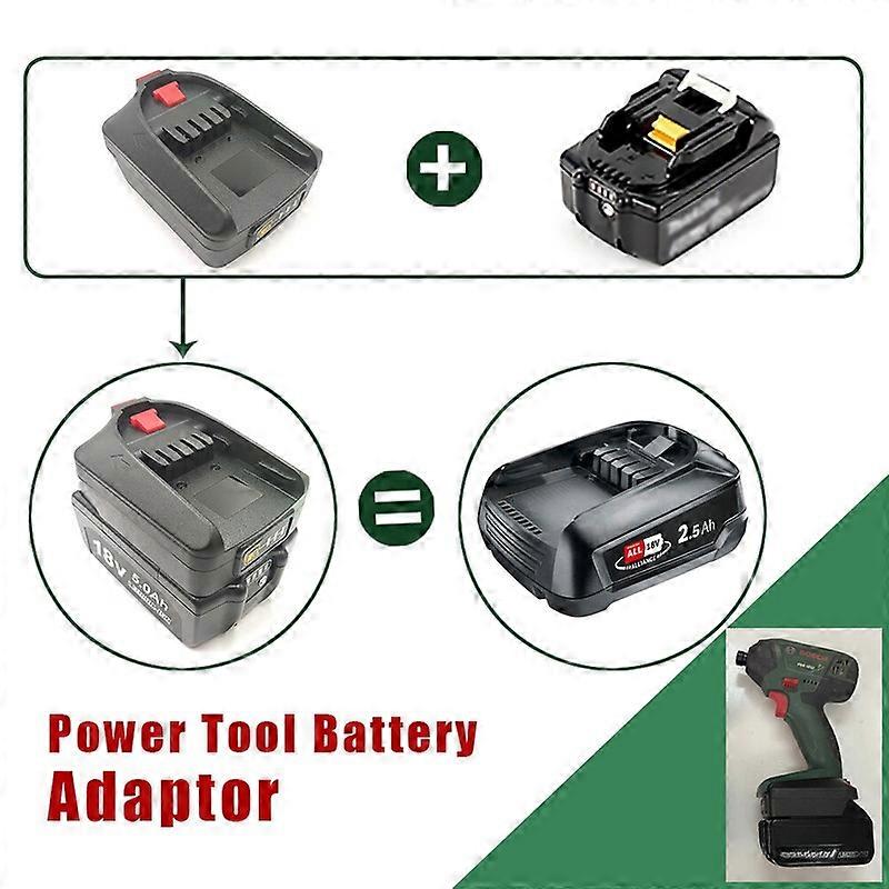 Battery Adapter For Makita 18V Li-ion Convert To For Bosch PBA 18V C Power Tool