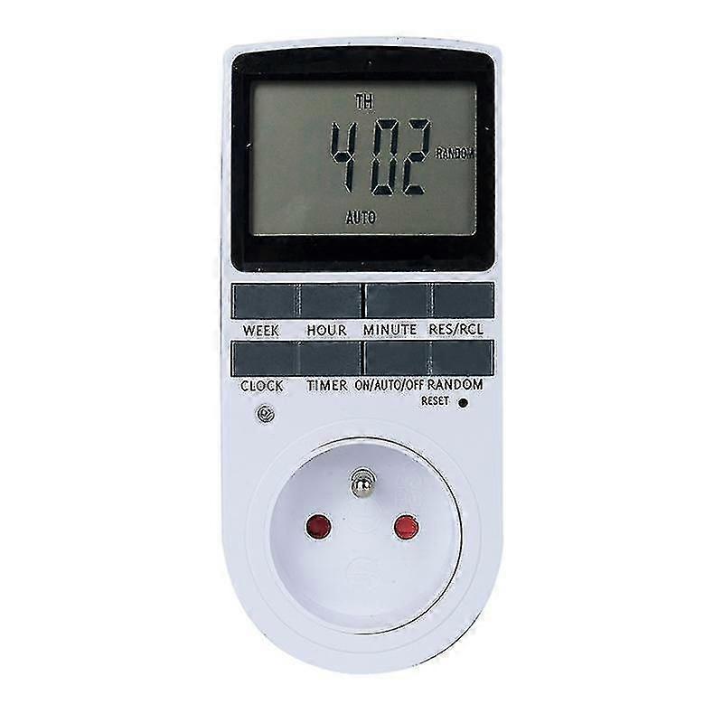 Electrical And Digital Socket Timer, 10 Daily Weekly Programs Digital Socket Timer With Anti-theft Mode And Large Lcd Display, Save Electricity (pack