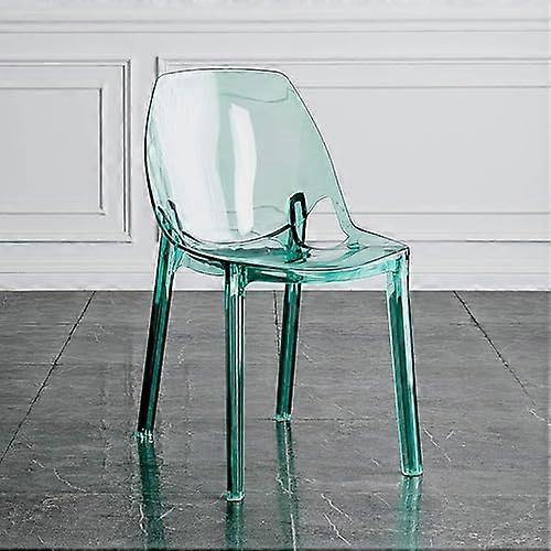 Transparent Acrylic Stackable Chairs  Clear Dining Chair For Small Spaces, Minimalist Modern Plastic Seating For Bedroom