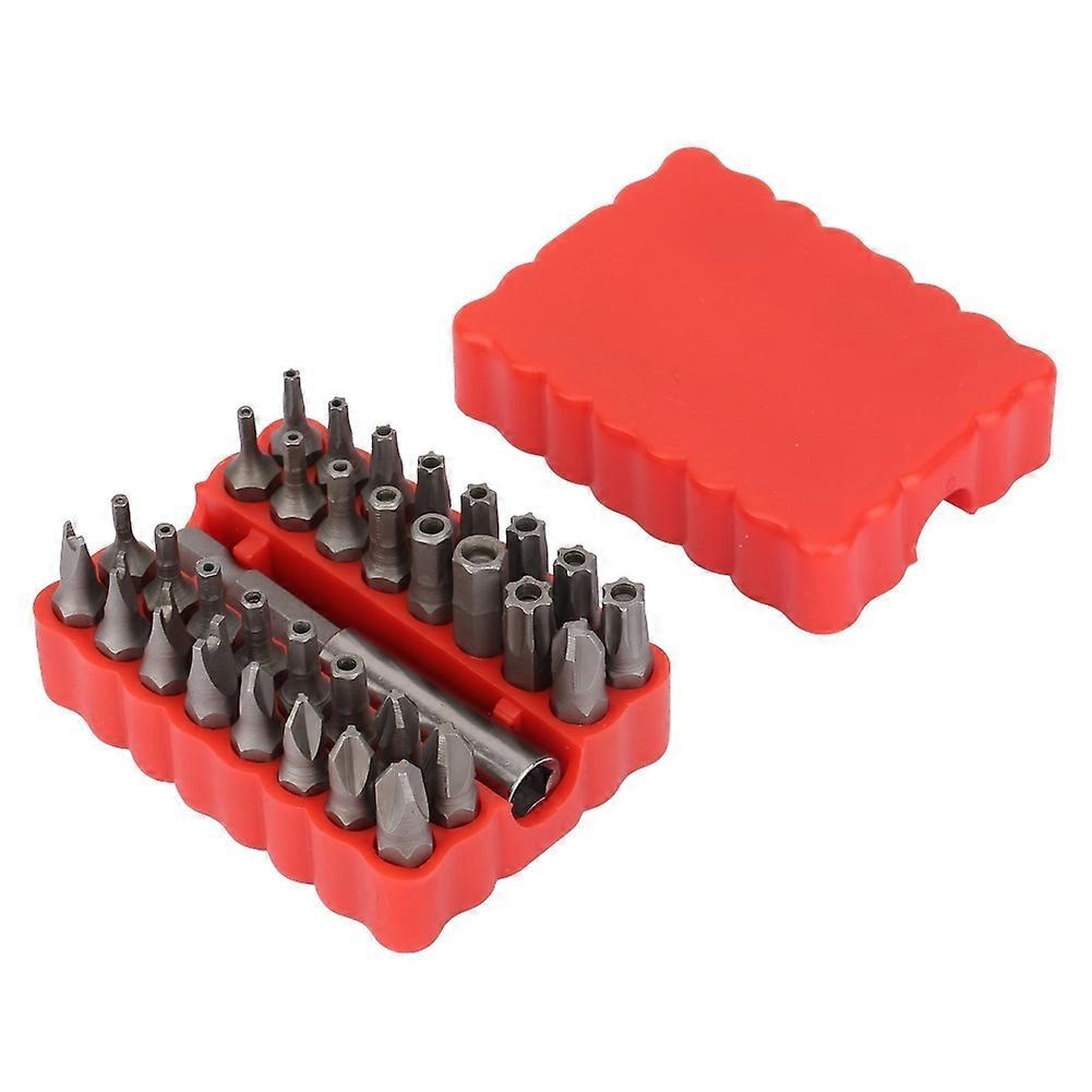 33 in 1 Hollow Screwdriver Bit Kit Hex Cross Star Screw Bits Extension Rod